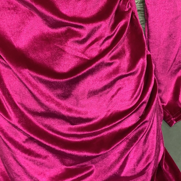 Preself velvet wrap over bodycon dress - Picture 11 of 15